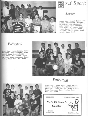 Boys Sports 1992-3